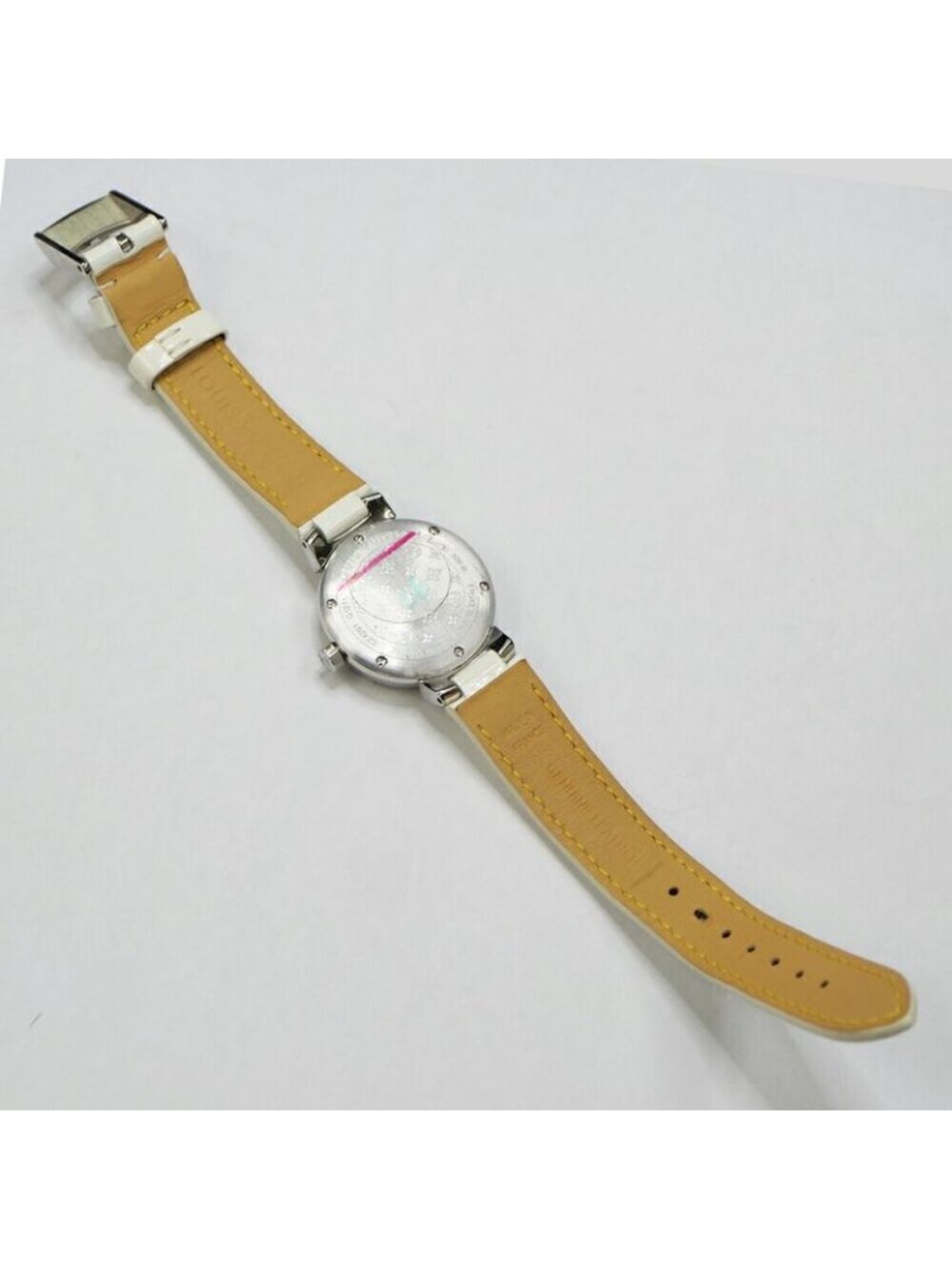 Louis Vuitton Tambour Date Brown Dial Stainless Steel Quartz Watch - Picture 9 of 10